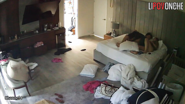 Her body had been waiting for this all day, spy cam