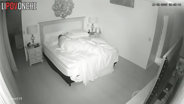 Watching TV after sex is wonderful - bedroom video