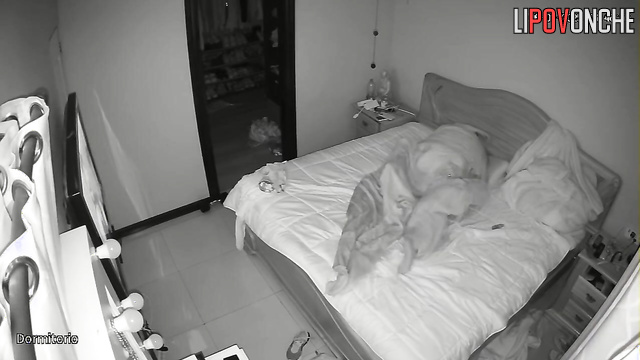 Husband pleased her tenderly and then began to watch the movie