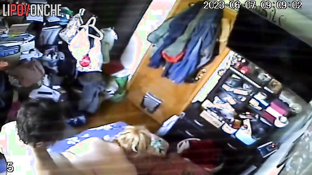 Big beauty woman having sex with her chubby husband