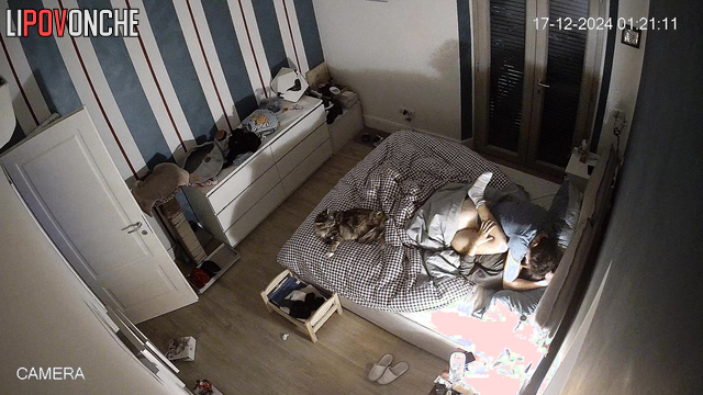 Cozy sex between girlfriend and boyfriend / home video