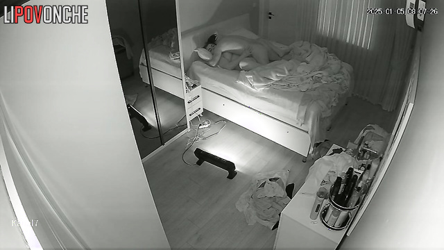 Couple turned on the night light and started having sex