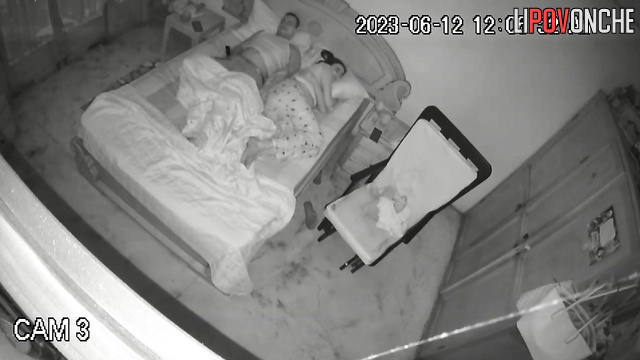 She likes kissing and fucking at night (bedroom video)