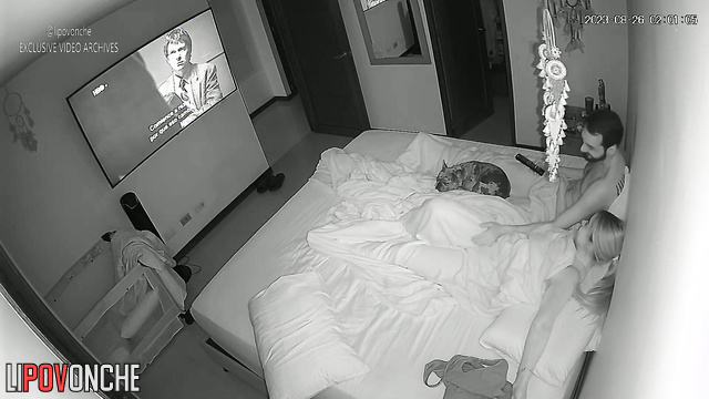 Couple pleasing each other and watching porn at the same time