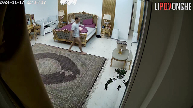 They don't yet know that there is a hidden camera in their bedroom