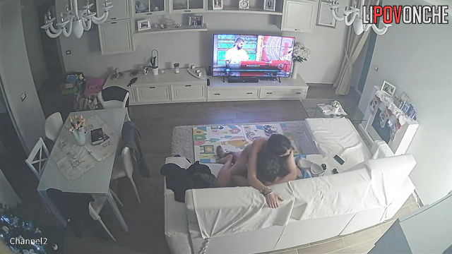 They like to do this just on the couch, hidden cam