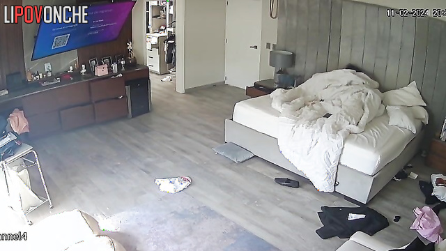 Unknown people are watching all their actions with a hidden cam