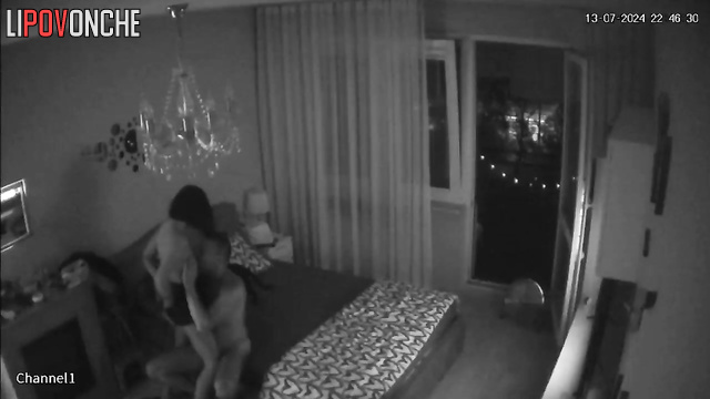 Passionate night 69 sex between ex-lovers / spy cam