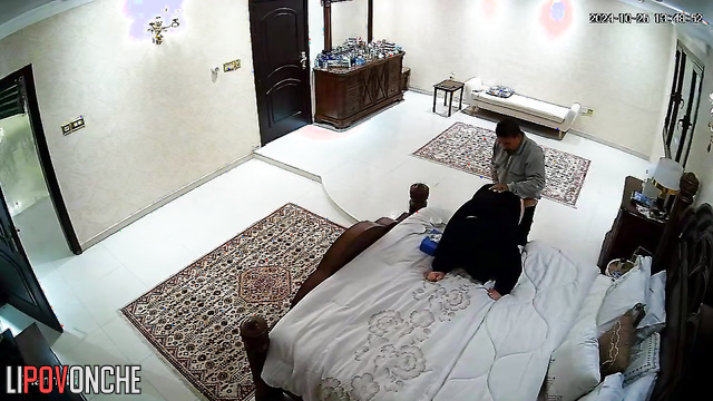 Passionate fuck in doggystyle position (in hijab)
