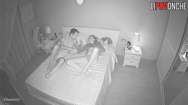 Guy was very tired while making love with her, look