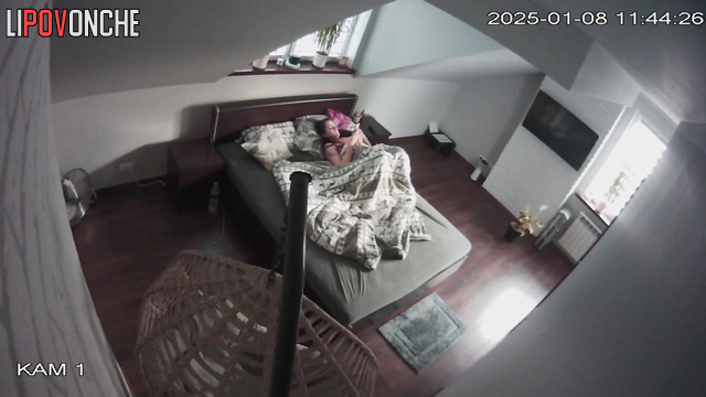 Brunette masturbating alone so sexy and sweet, look