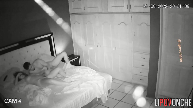 It seems like the flash on her phone went off during sex