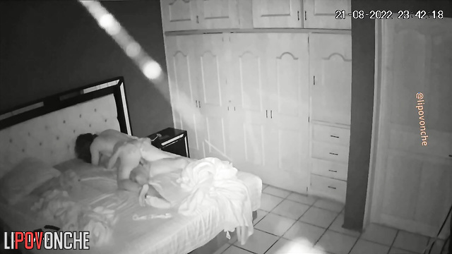 It seems like the flash on her phone went off during sex