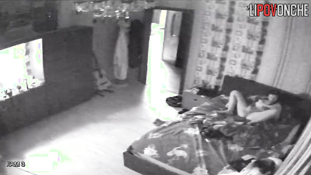 She closed the door so that relatives would't come to room while she masturbates
