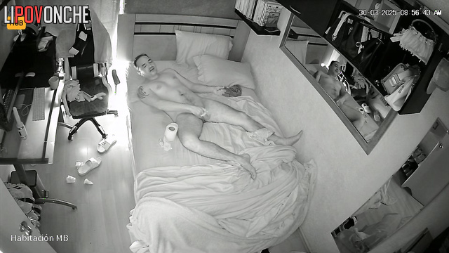 A waking horny husband couldn't resist his Mexican wife's seductive body