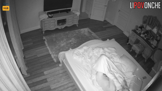 Finding that her husband's big cock had risen, the horny wife sat on it