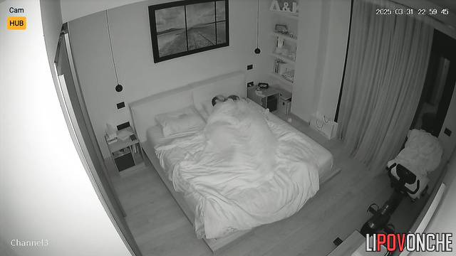 Private video: Excited Greek fucked his sexy wife while she slept