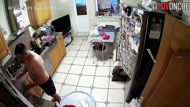 He is allowed to touch her ass anytime he wants (kitchen moments)