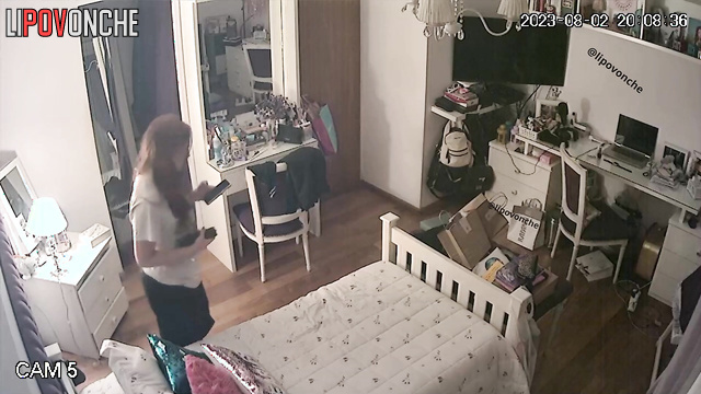 Watching porn alone and fap - favorite thing to do of this girl