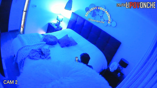 Hot fingering and fuck before sleep / bedroom scenes