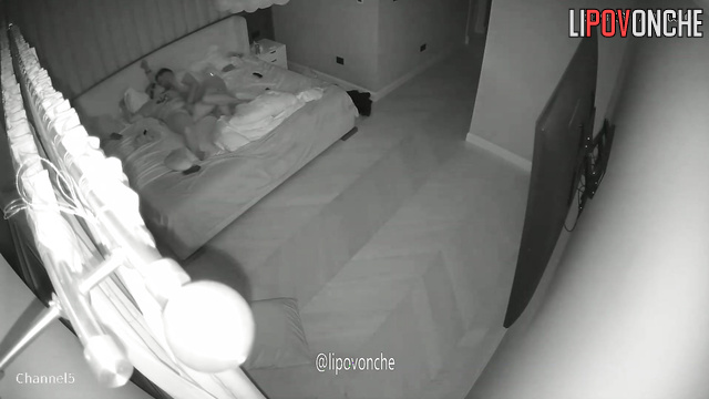 A cunning husband slips his mischievous hands into his wife's panties