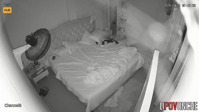 Excited bearded husband fucked his bored Colombian wife before bedtime