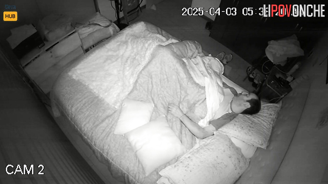 She took the process into her own hands in their bed