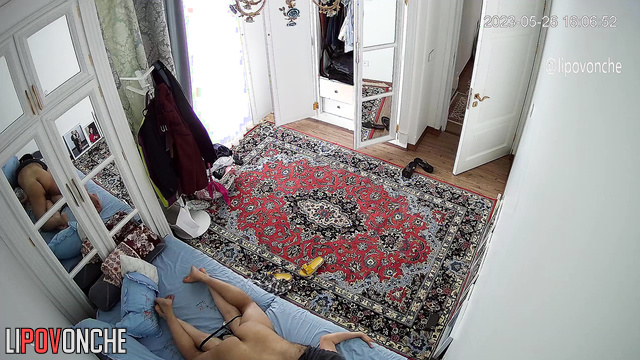 Gentle sex with sweet moans - bedroom scenes, look