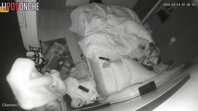 They got very excited while kissing, watch this hidden cam
