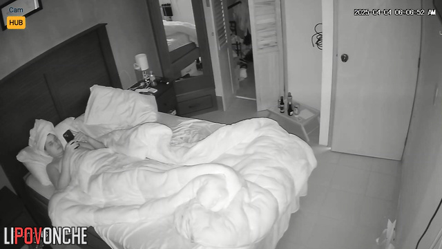Two chubby Mexican lesbians play with each other's pussies before bedtime