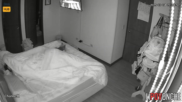 She can't sleep until she's properly ridden her lover's cock