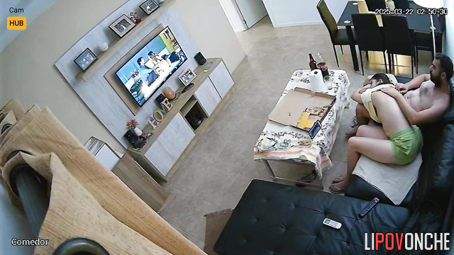 This couple got excited from watching an erotic film