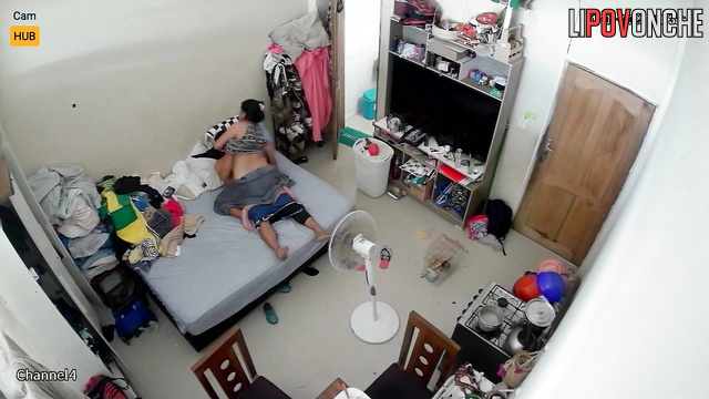 This young couple is very turned on when they can be caught off guard
