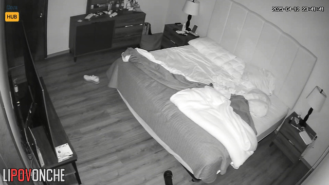 Passionate sex in black socks (they are being filming)