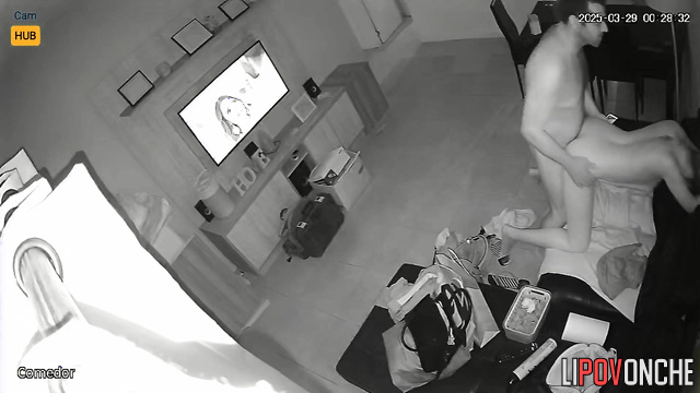 Watching a movie before bed is not as interesting as hot fucking