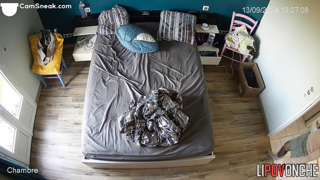 Lonely blonde masturbating on the bed and dreaming about bbc