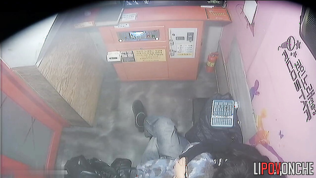 Asian couple kissing sweetly at karaoke - hot video