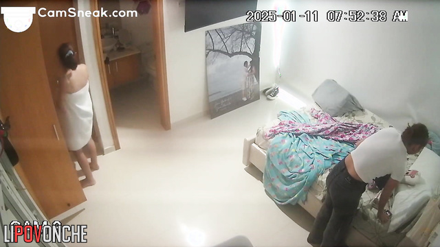 A typical routine of two besties (spy home camera)