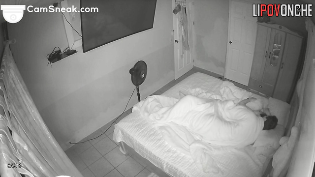 The awakened wife began to actively lick her husband's penis in the 69 position