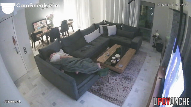 Despite multiple orgasms, the husband continues to lick his wife's hot pussy