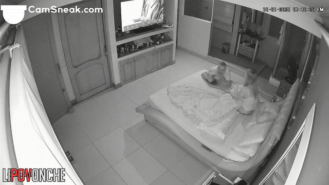 She drinking water after hot sex with ex-boyfriend
