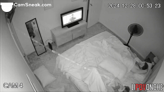 It was amazing sex after tv watching, hidden camera