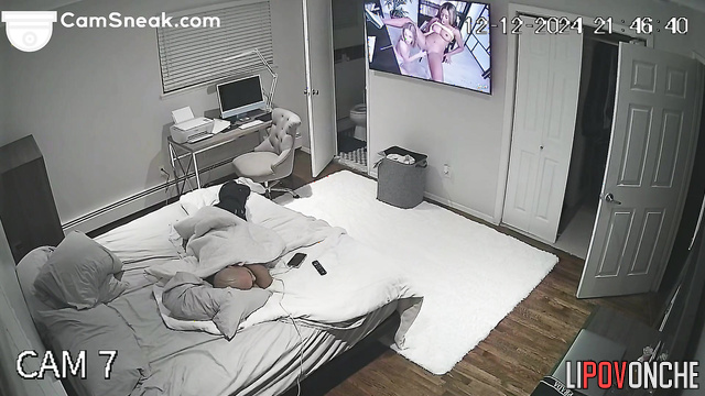Lonely guy watching lesbian porn and going to jerk off