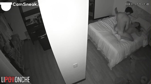 Someone installed a camera in their house to watch hot fuck