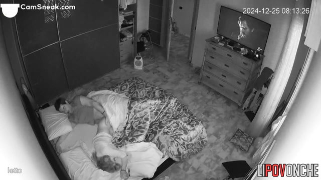 They continued watching TV after sex, hot night video