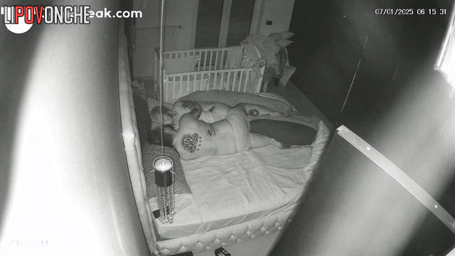 Tattooed lovers enjoying this amazing night together