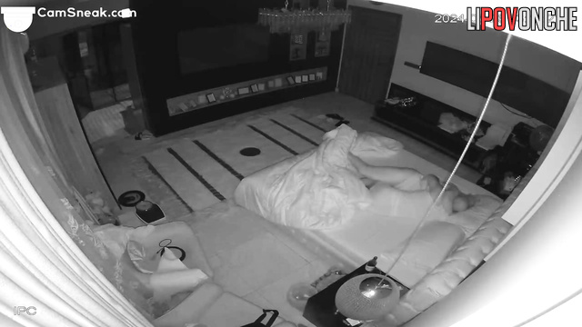 Couple teasing each other in bed (old fat and milf)