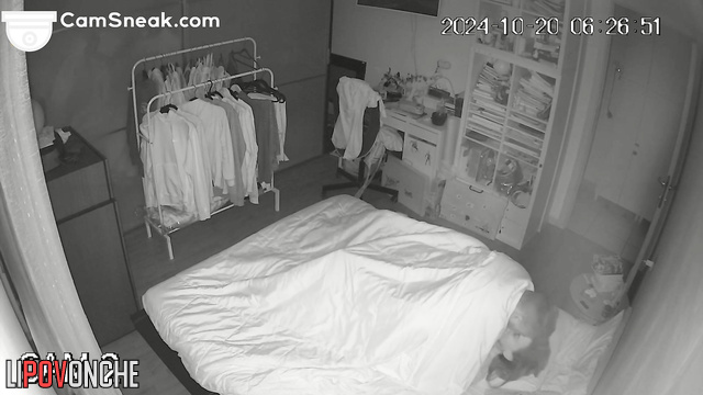 A powerful load of husband's semen on the seductive ass of a sleepy wife