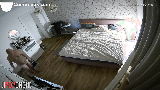 She wants to sleep, but he wants to move (hot night hidden video)