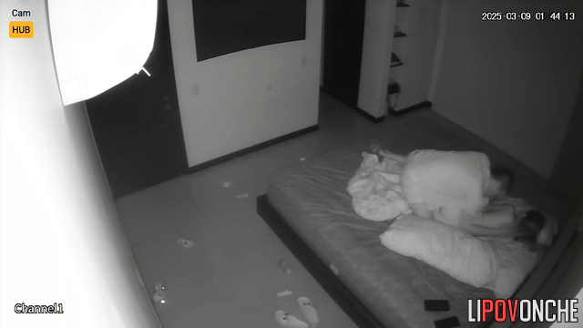 Gentle sex is their night routine, hot video from home hidden camera